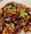Eggplant w. Garlic Sauce